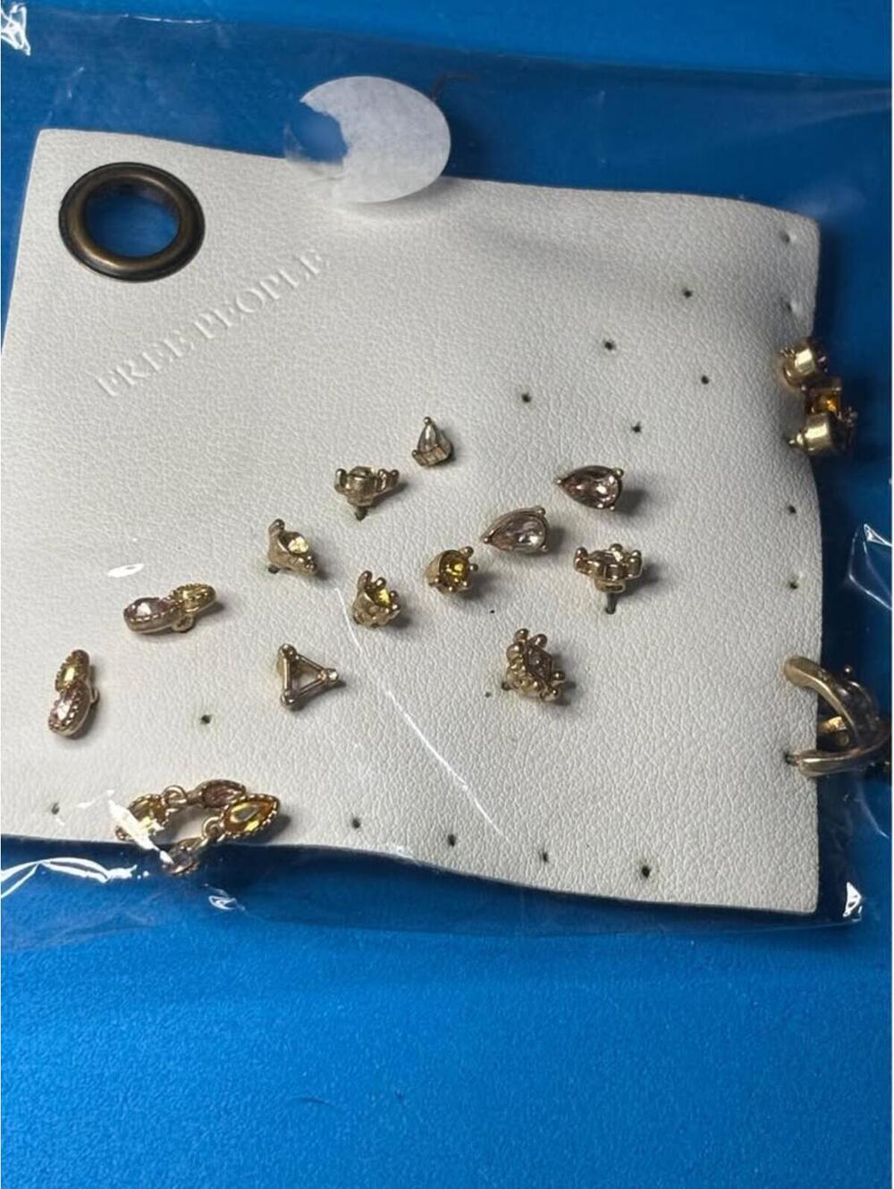 Free People Multi-Stud Earring Set incomplete